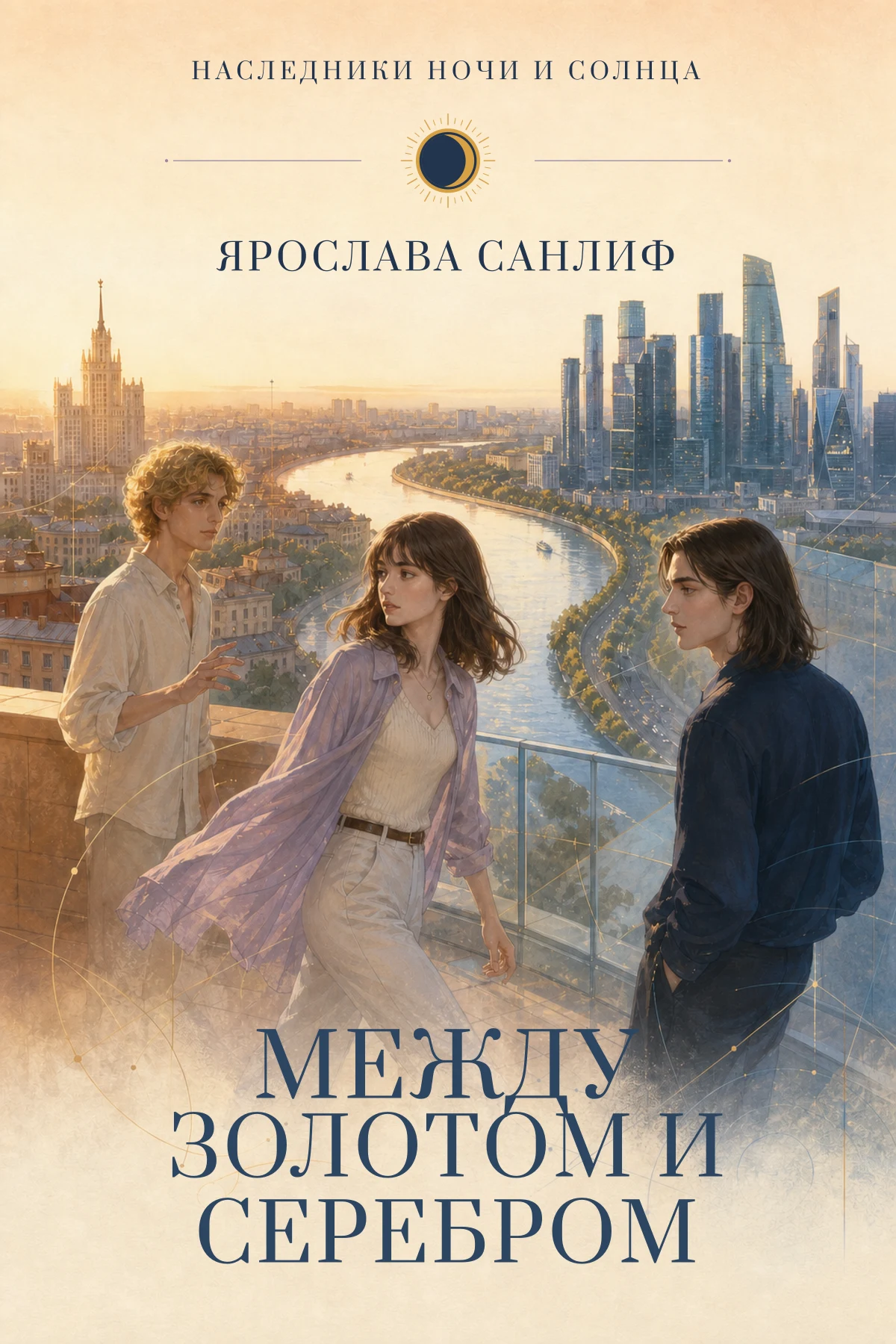 Обложка первого тома «Между золотом и серебром»